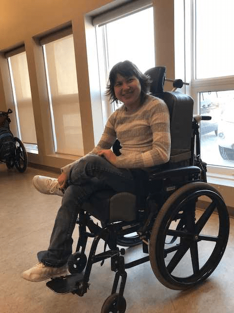 Kelsey Exercising in movement class